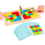 Wooden Rubik's Cube Battle Game for Kids Brain Teaser Puzzle Toy