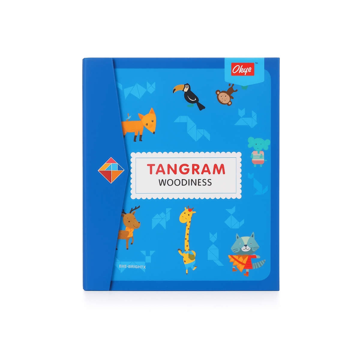 BrightX Wooden & Magnetic Tangram Puzzle Game for Kids